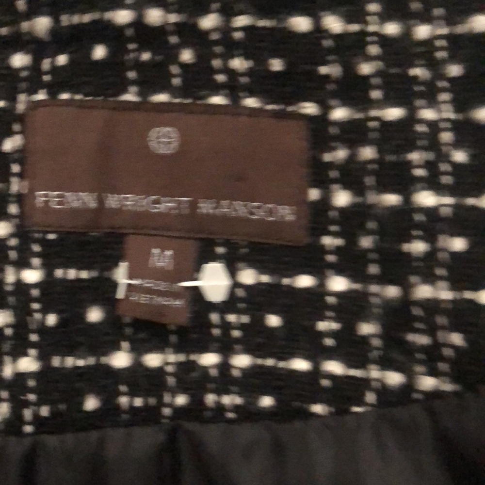 Women's Black and White Tweed Jacket - Picture 12 of 14
